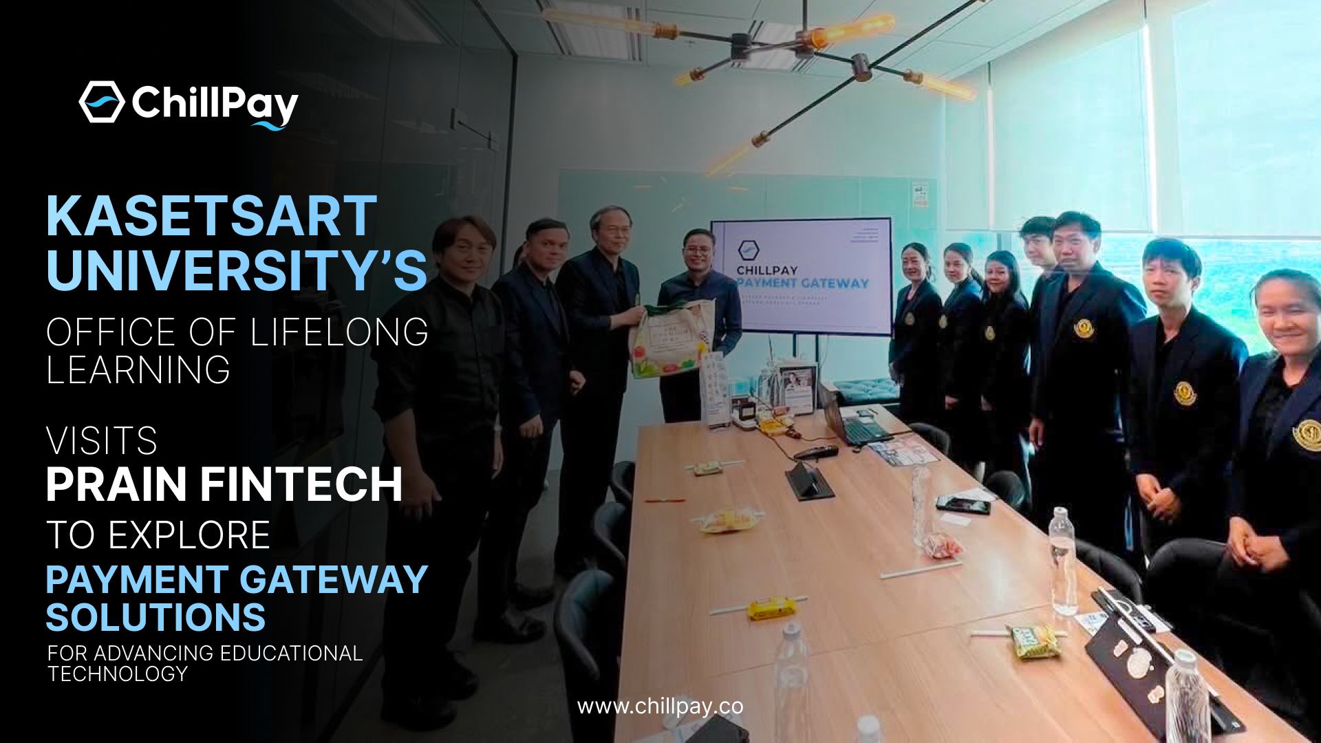 Kasetsart University Lifelong Learning Development Office Visits PraIn FinTech to Study Payment Gateway Technology for Education